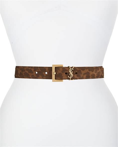 ysl suede belt.